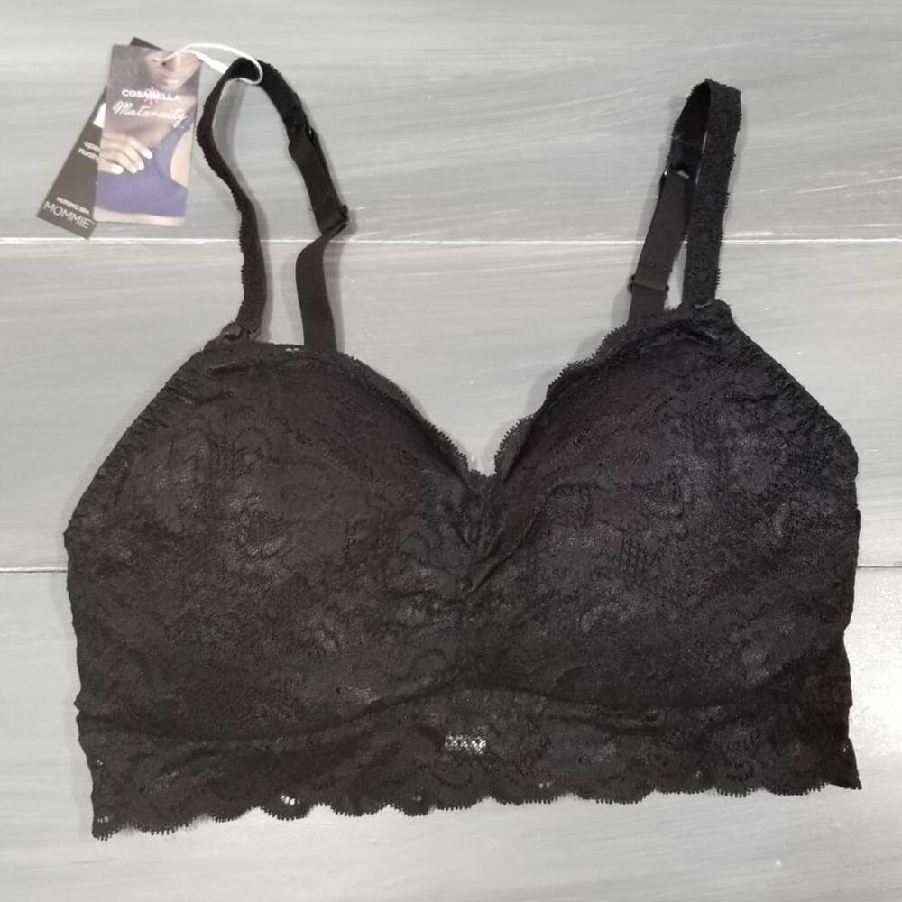 Cosabella Never Say Never Mommie Nursing Bra in Black Size Large‎
